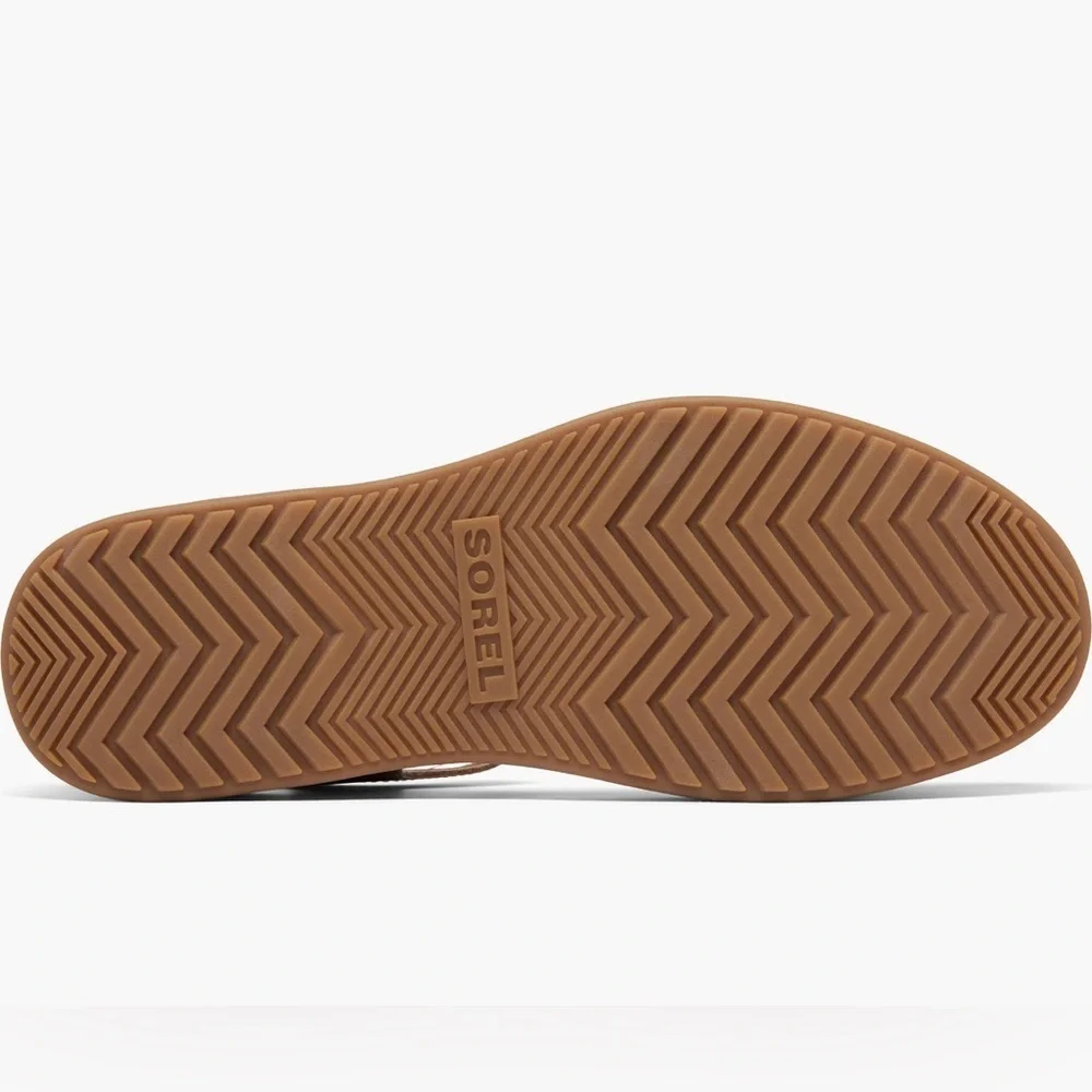 SOREL DAYSPRING PLATFORM SANDALS TAN 9.5